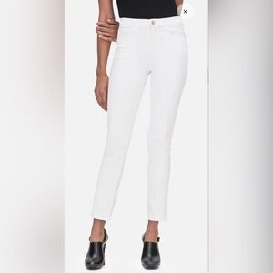 Frame Jeans High Rise Stretch White size 27